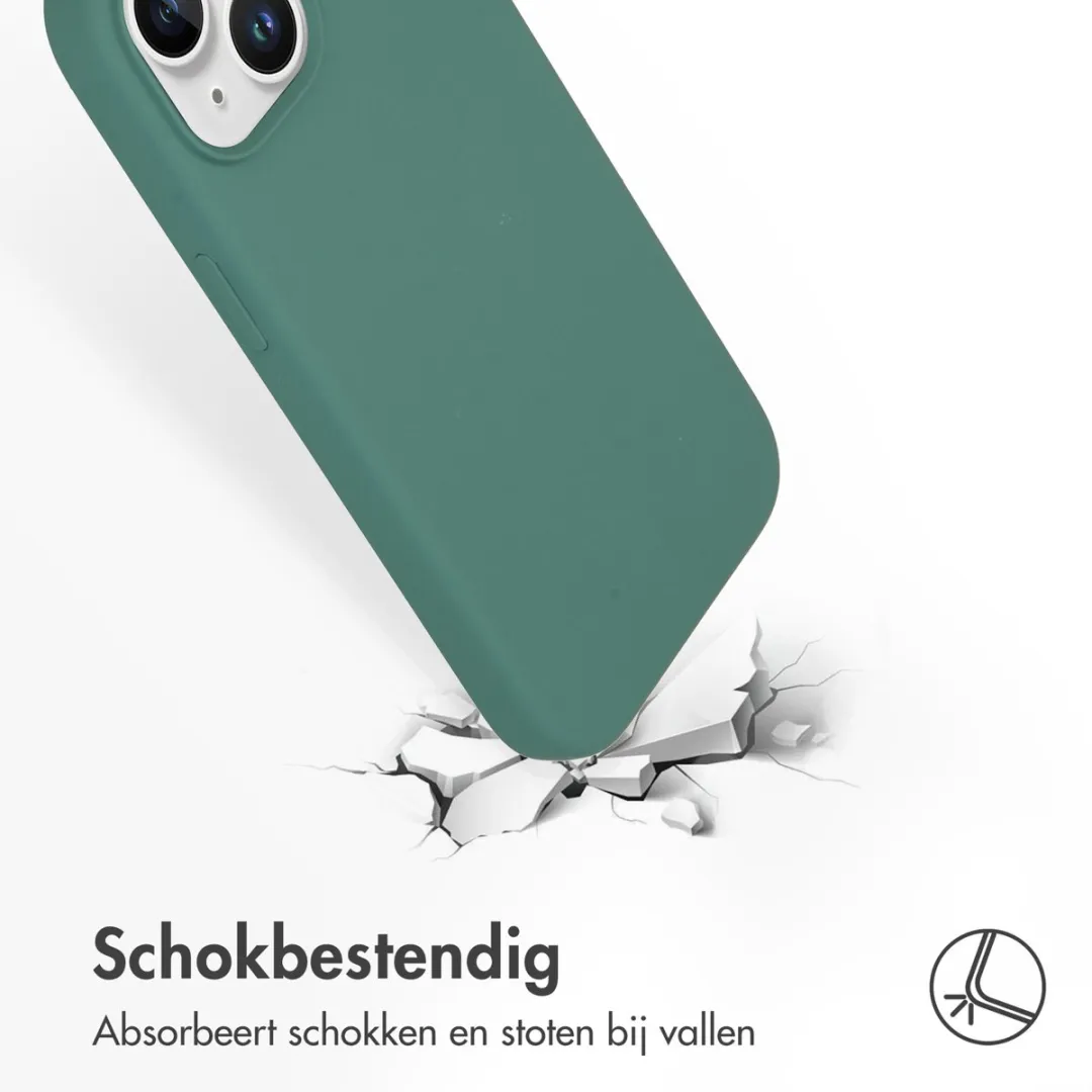 Accezz iPhone 15 Hoesje Donkergroen