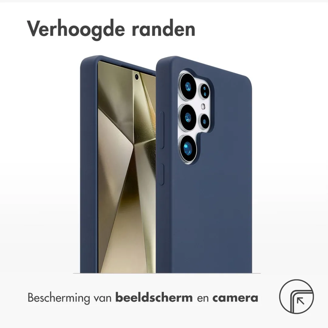 Accezz Hoesje Samsung Galaxy S25 Ultra - Donkerblauw MagSafe