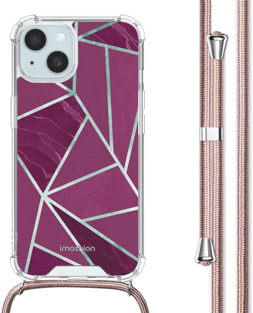 Imoshion Hoesje iPhone 15 Bordeaux Graphic