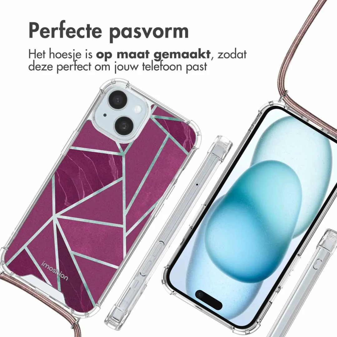 Imoshion Hoesje iPhone 15 Bordeaux Graphic