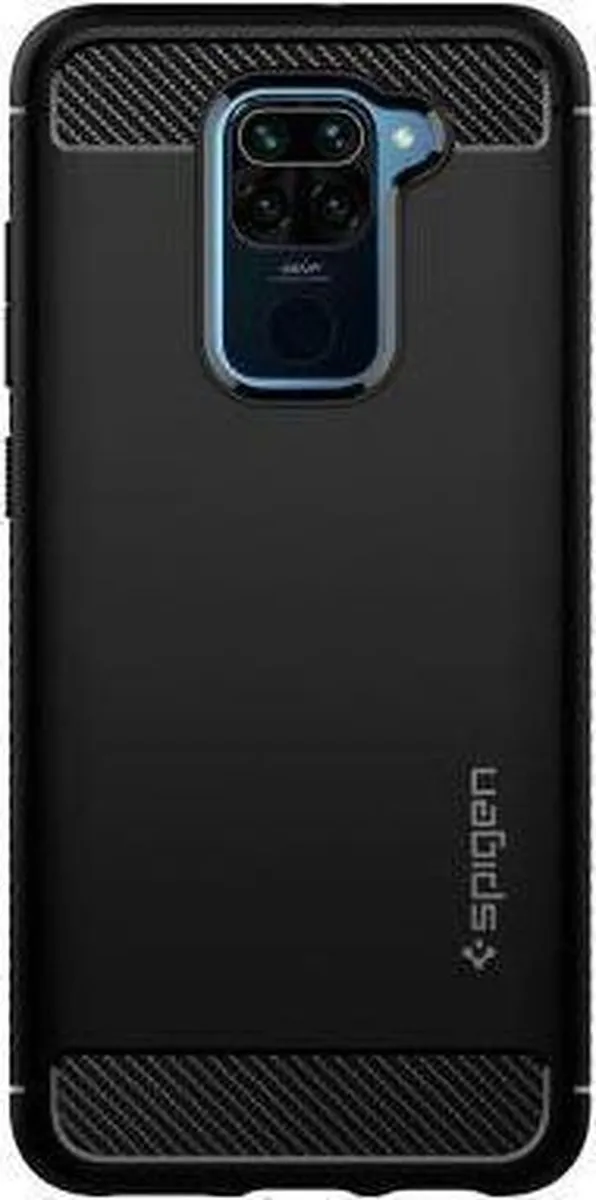 Spigen Rugged Armor ACS01192 Hoesje - Xiaomi Redmi Note 9 - Zwart - afbeelding 2 van 6