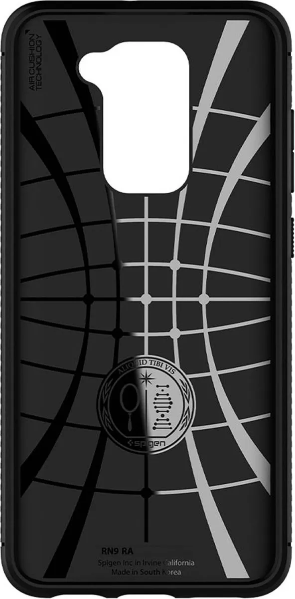 Spigen Rugged Armor ACS01192 Hoesje - Xiaomi Redmi Note 9 - Zwart - afbeelding 4 van 6