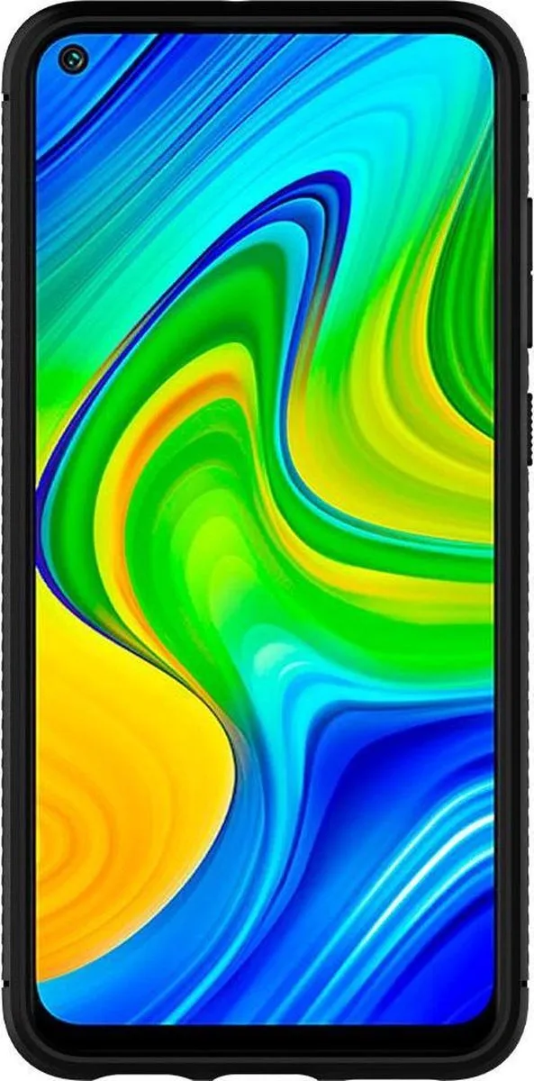 Spigen Rugged Armor ACS01192 Hoesje - Xiaomi Redmi Note 9 - Zwart - afbeelding 5 van 6