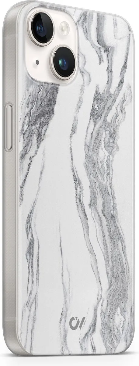 Casevibes iPhone 14 Hoesje A/14/UV/032 - Marble Ivory