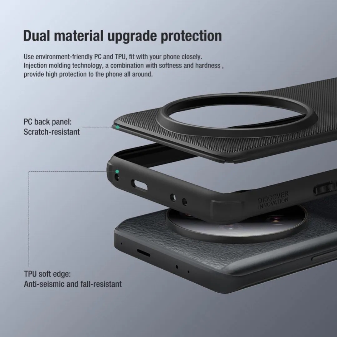 Nillkin Super Frosted Shield Xiaomi 13 Ultra Hoesje - Zwart