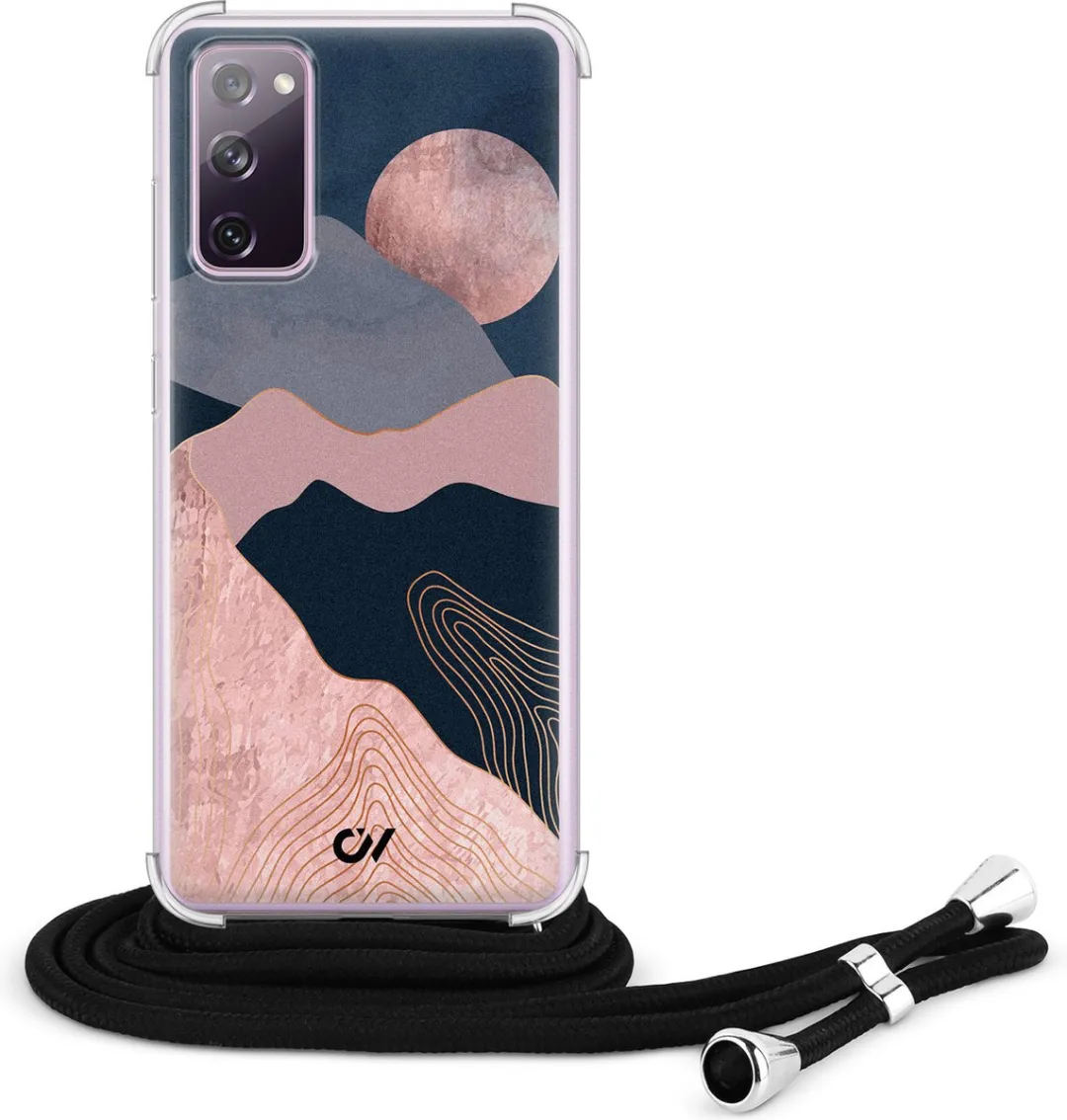 Casevibes S20 FE Telefoonhoesje - Landscape Rosegold - Roze - C/S20FE/UV/005