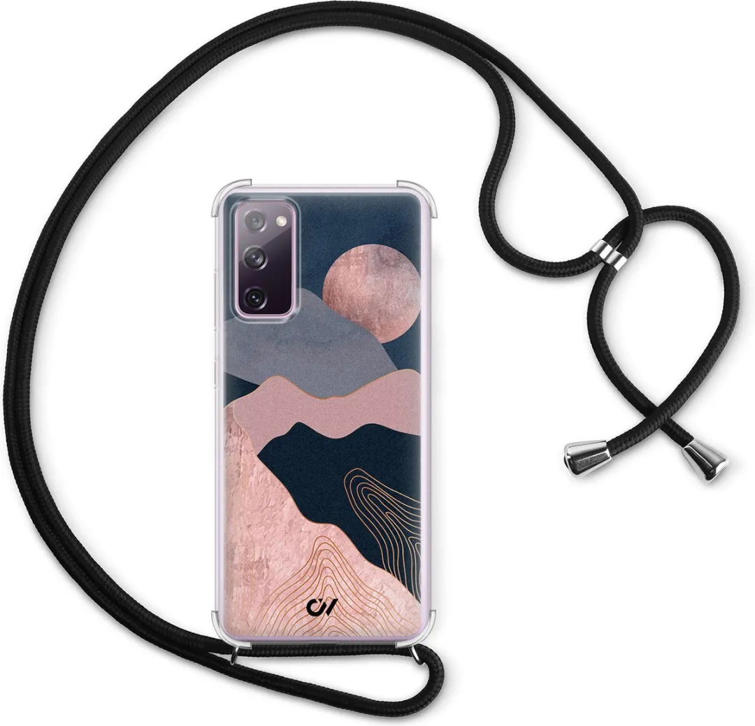 Casevibes S20 FE Telefoonhoesje - Landscape Rosegold - Roze - C/S20FE/UV/005