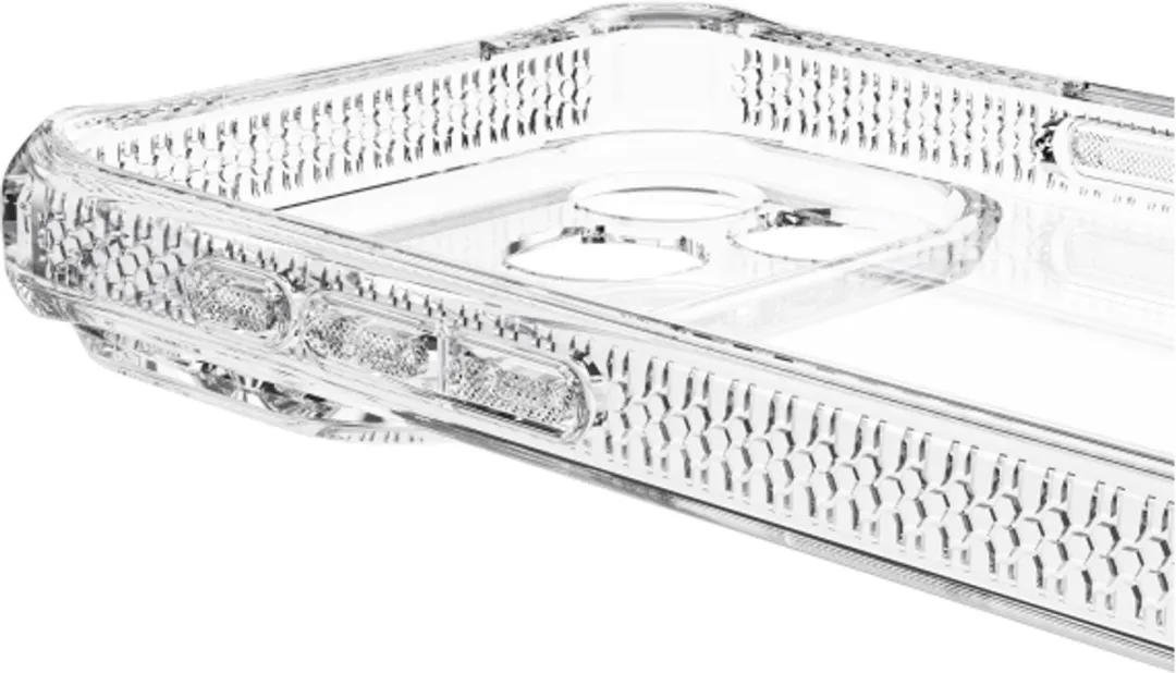 ITSKINS Doorzichtig Hoesje geschikt voor Apple iPhone 17 Pro Telefoonhoesje Flexibel TPU | ITSKINS Level 2 SpectrumClear R Backcover Shockproof | Doorzichtig Telefoonhoesje iPhone 17 Pro | Schokbestendig iPhone 17 Pro Telefoonhoesje | Anti Shock