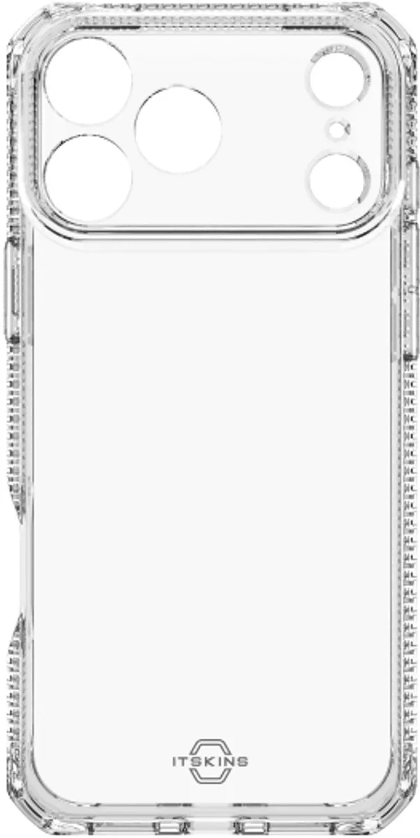 ITSKINS Doorzichtig Hoesje geschikt voor Apple iPhone 17 Pro Telefoonhoesje Flexibel TPU | ITSKINS Level 2 SpectrumClear R Backcover Shockproof | Doorzichtig Telefoonhoesje iPhone 17 Pro | Schokbestendig iPhone 17 Pro Telefoonhoesje | Anti Shock