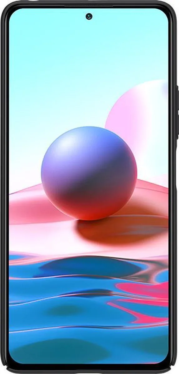 Nillkin - Hoesje geschikt voor Xiaomi Redmi Note 10 - Super Frosted Shield - Back Cover - Zwart