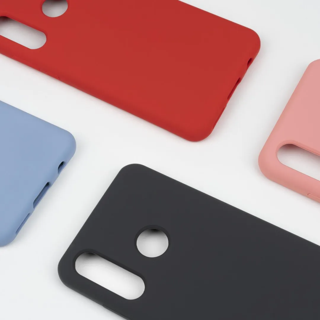 BMAX Siliconen Hoesje Huawei P30 Lite - Denimblauw