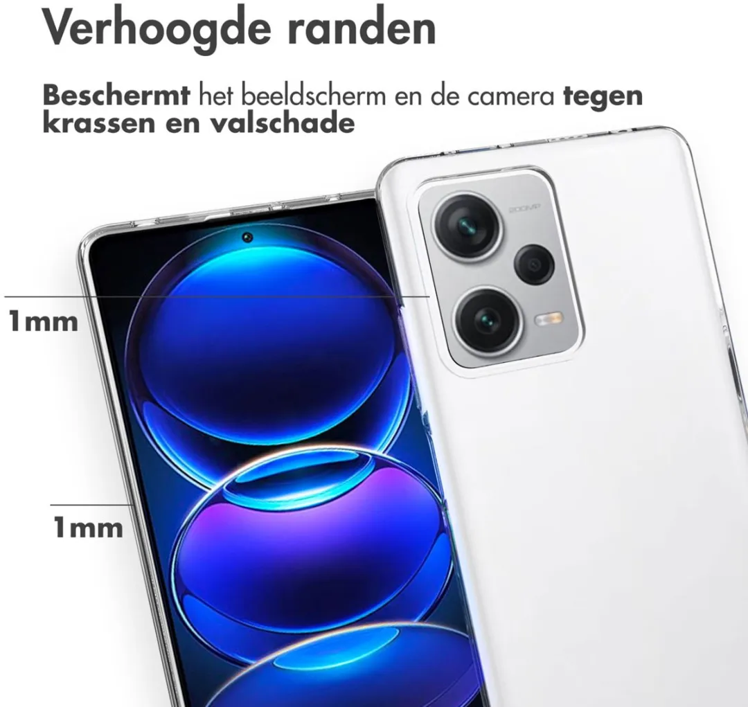Accezz Hoesje Xiaomi Redmi Note 12 Pro+ - Transparant