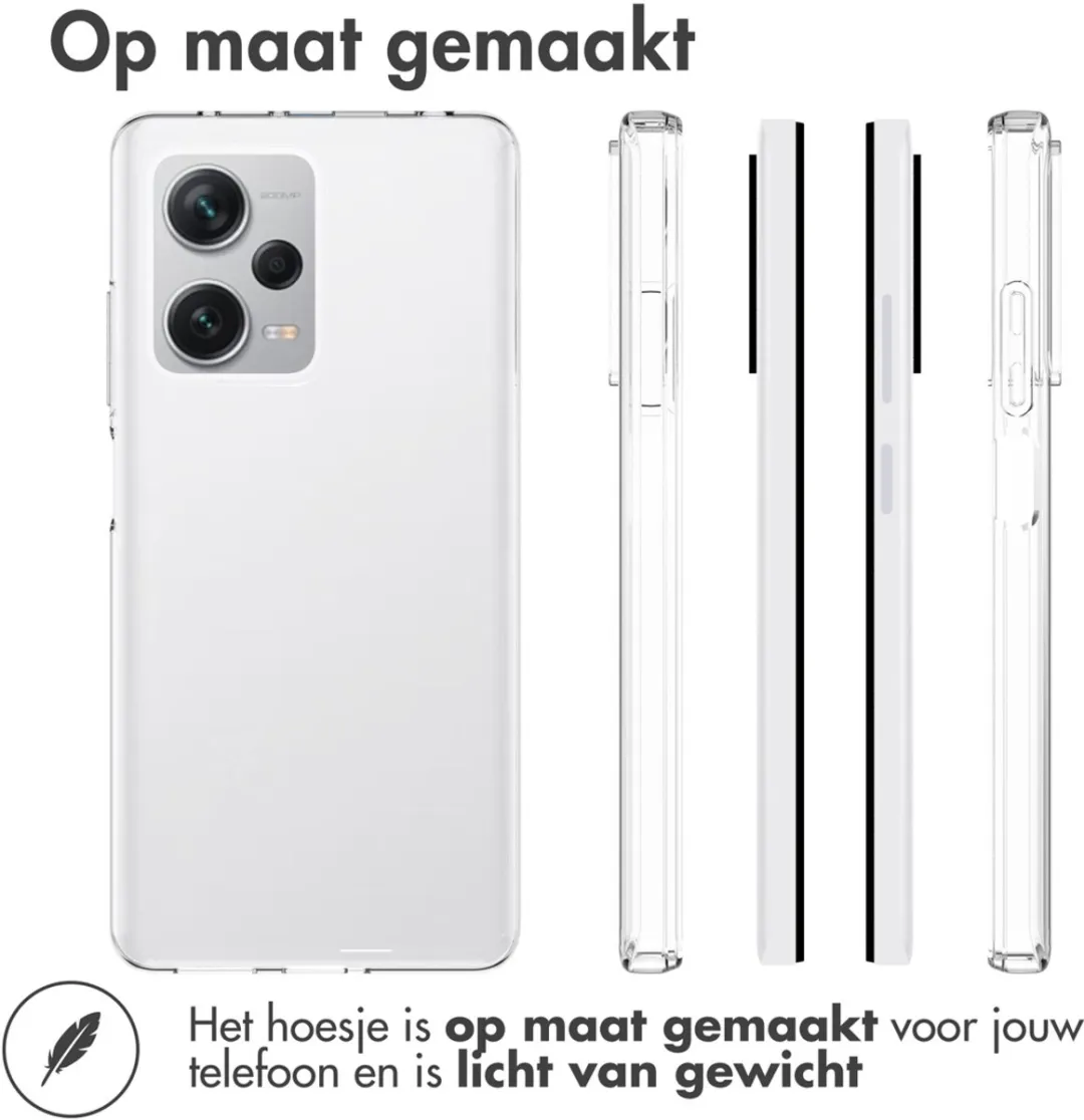 Accezz Hoesje Xiaomi Redmi Note 12 Pro+ - Transparant