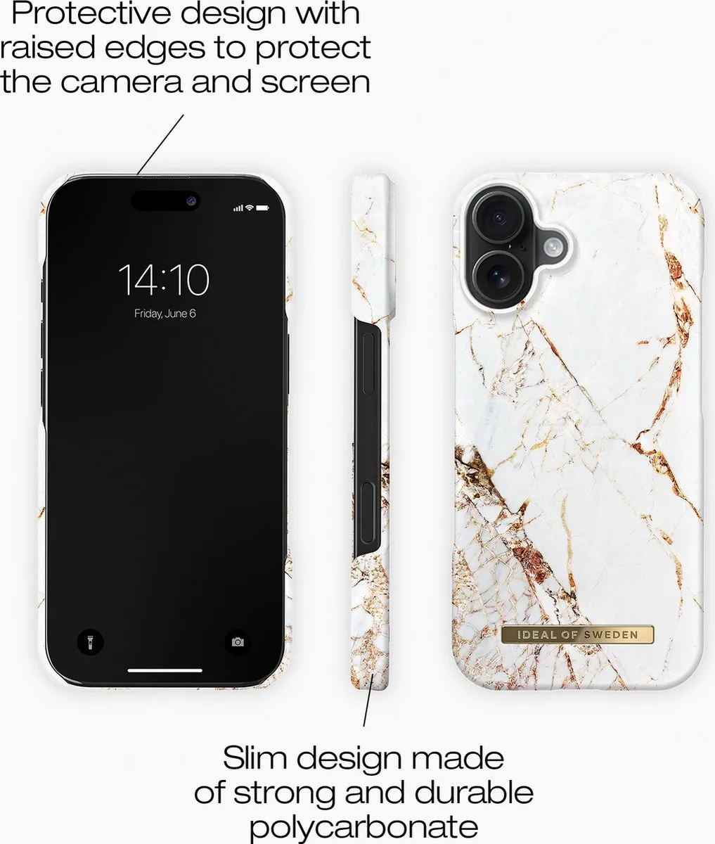 iDeal of Sweden Fashion Case iPhone 16 Plus - Carrara Gold - IDFCMS-I2467-46
