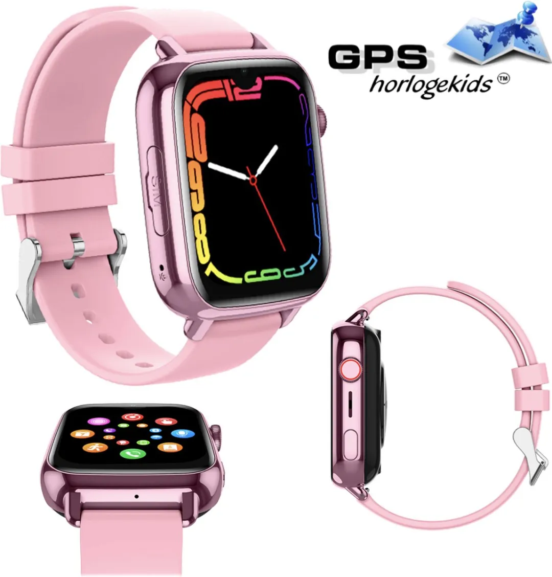 GPSHorlogeKids Flux GPS Horloge Kinder - Roze 42mm