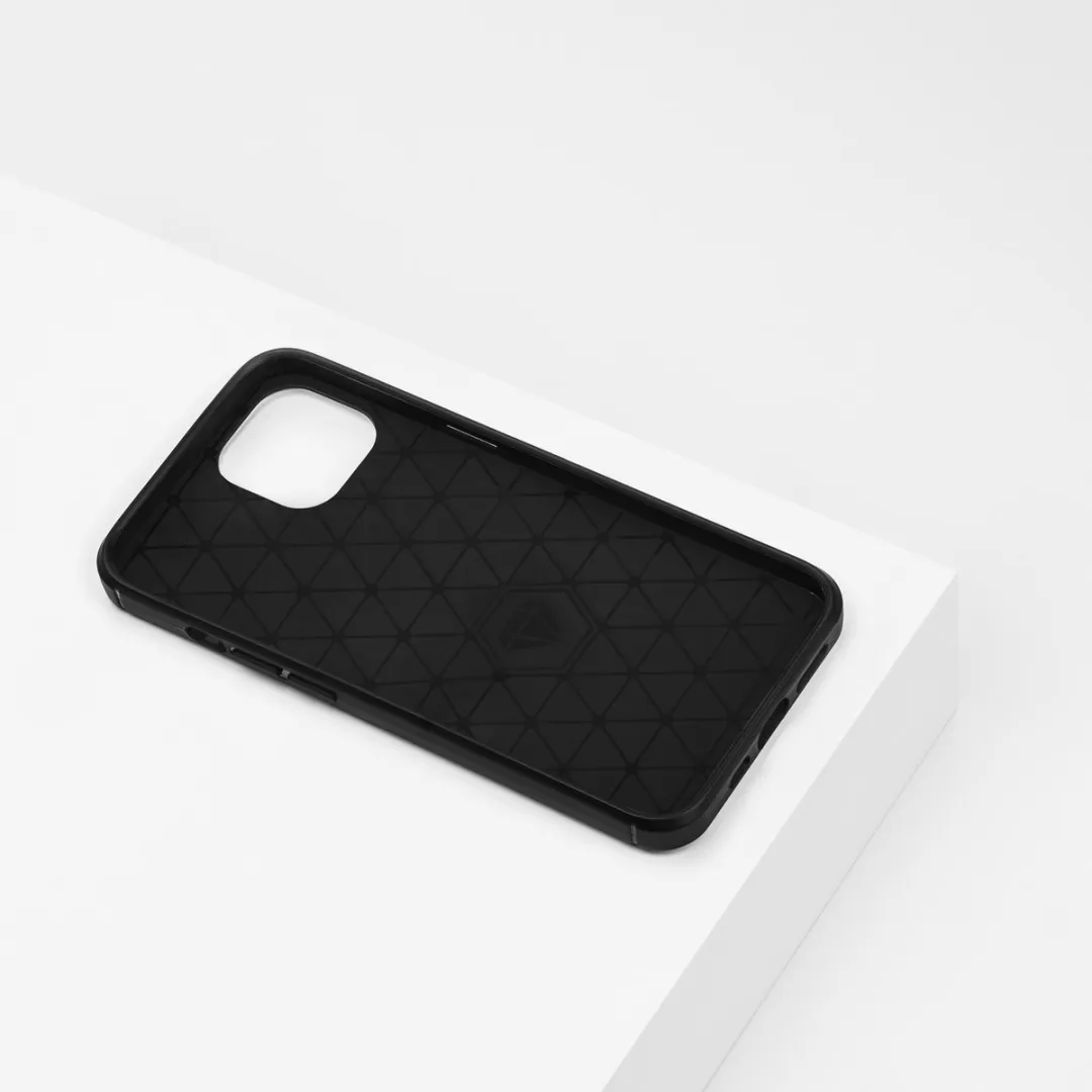 BMAX Carbon Hoesje iPhone 13 Mini - Zwart