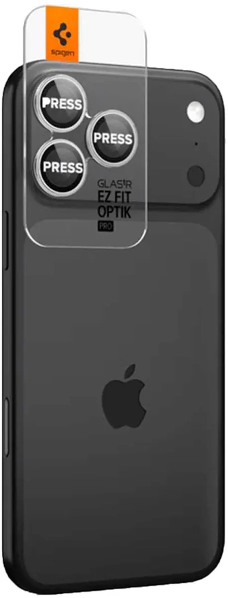 Spigen Optik Pro EZ Fit Lens Protector - iPhone 17/16/15/14 Pro (Max) - 2 Stuks - Zilver