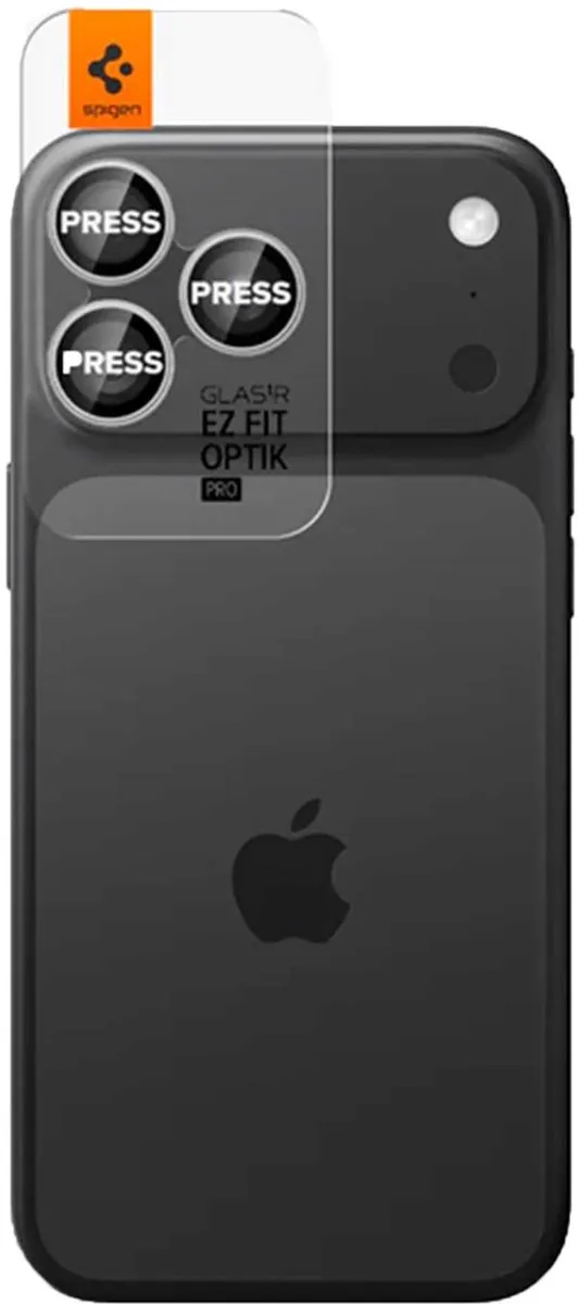 Spigen Optik Pro EZ Fit Lens Protector - iPhone 17/16/15/14 Pro (Max) - 2 Stuks - Zilver