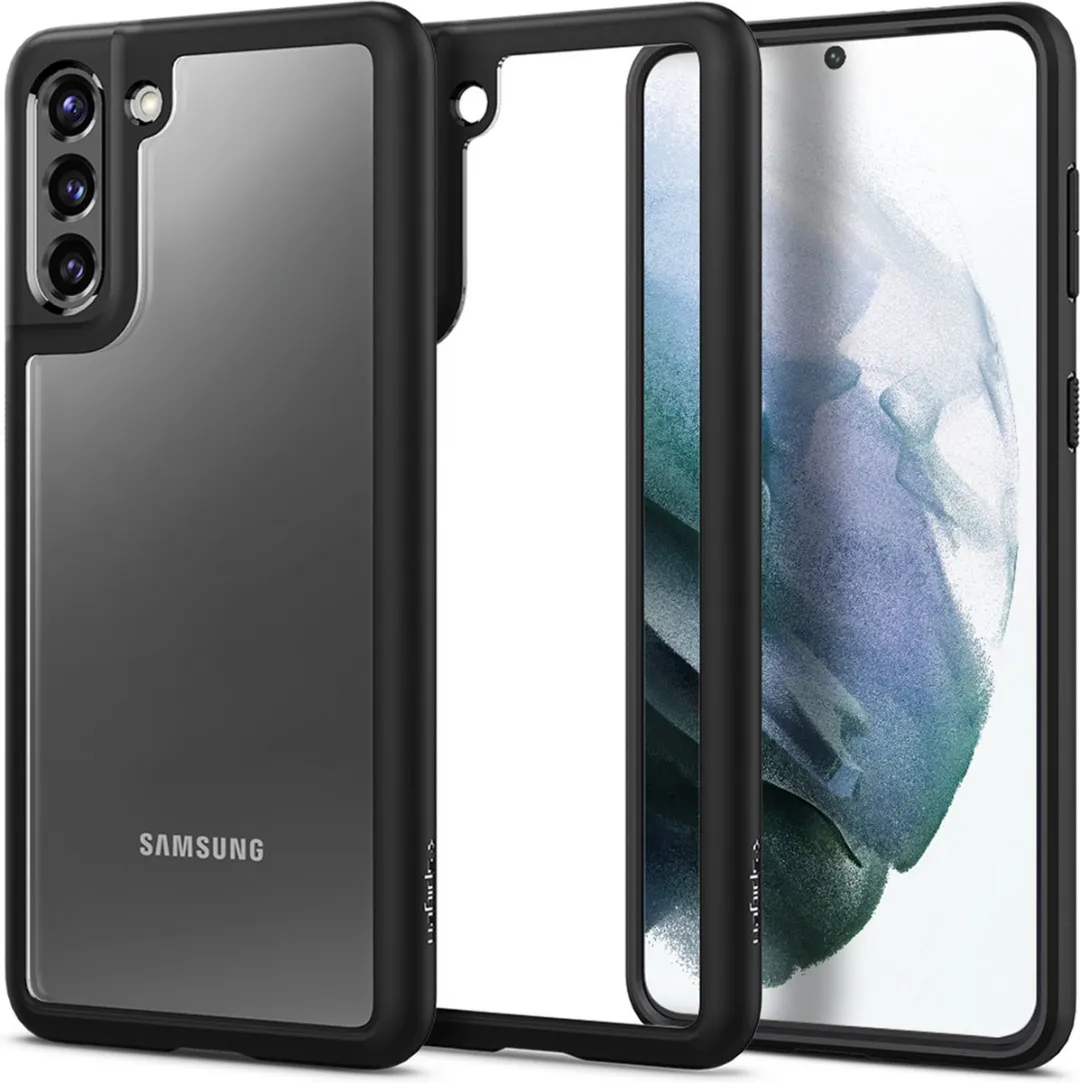 Spigen Samsung Galaxy S21 Plus Ultra Hybrid Hoesje - Mat zwart - mpn-8809756642364