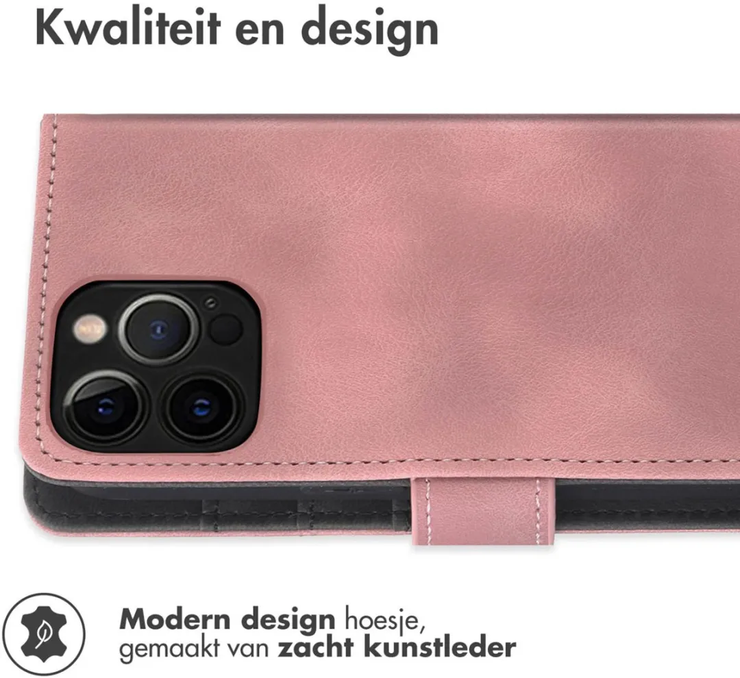 Imoshion iPhone 12/12 Pro Bookcase Hoesje - Roze