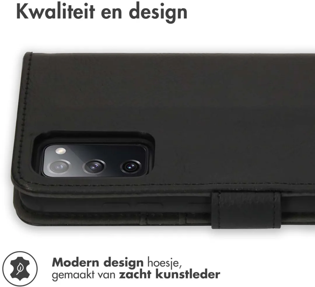 imosHion Hoesje Samsung Galaxy S20 FE - 3 Pasjes - Zwart