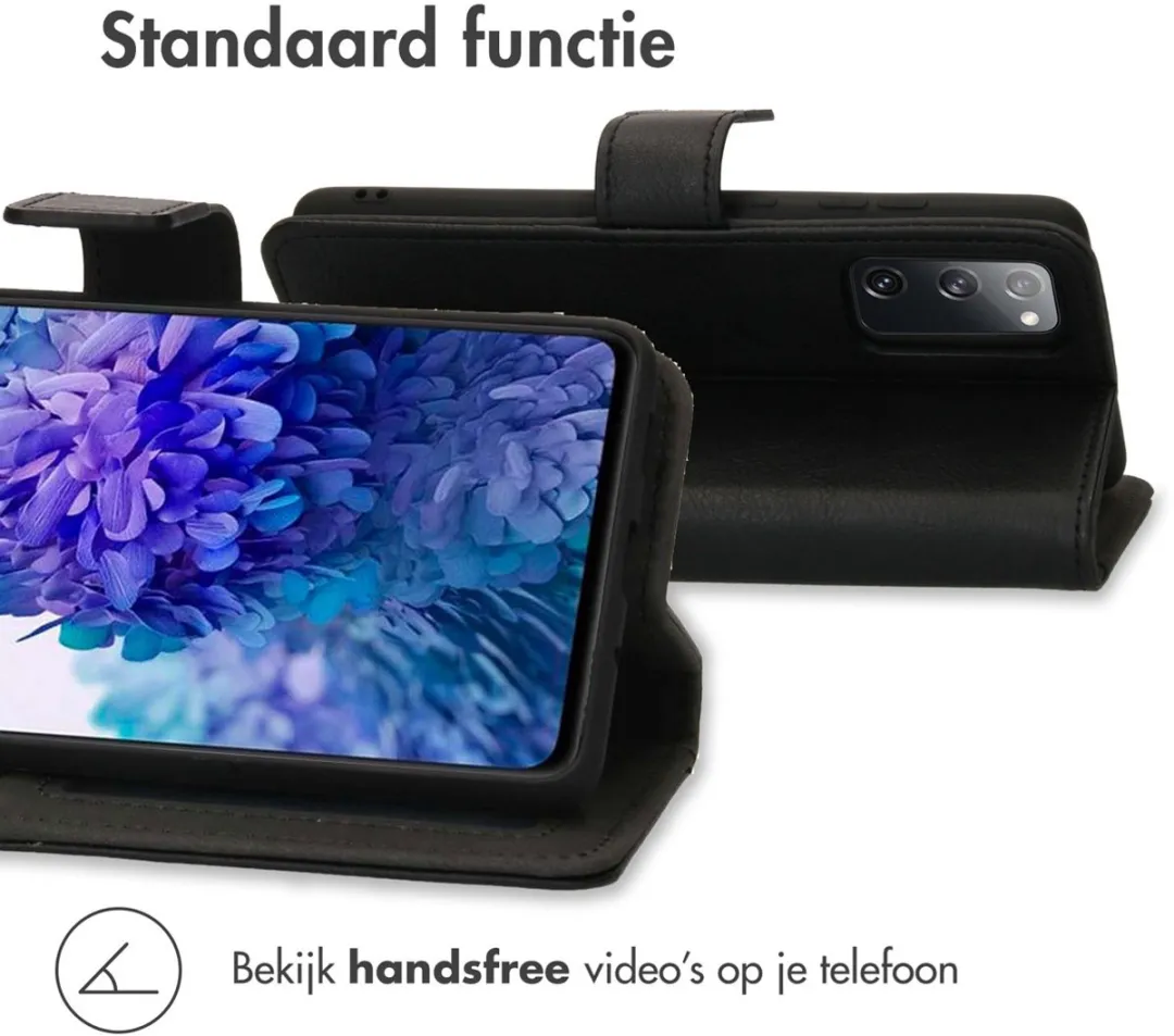 imosHion Hoesje Samsung Galaxy S20 FE - 3 Pasjes - Zwart