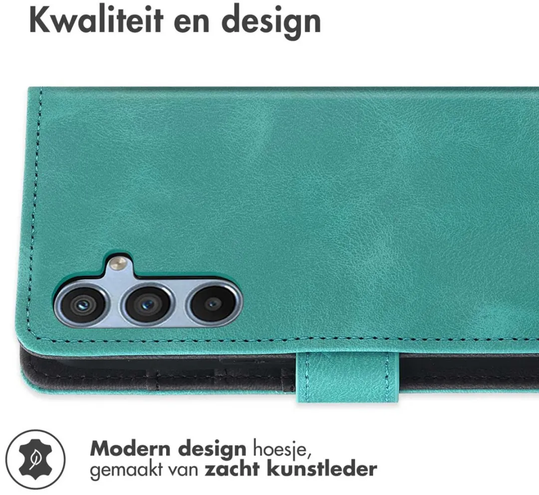 Imoshion Bookcase Hoesje Samsung Galaxy A14 - Turquoise