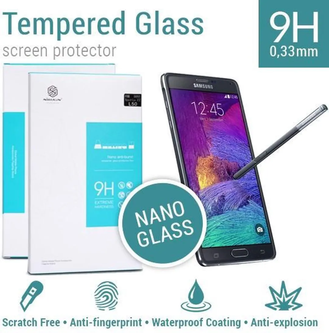 Nillkin Tempered Glass 9H Nano Galaxy Note4 - afbeelding 2 van 6
