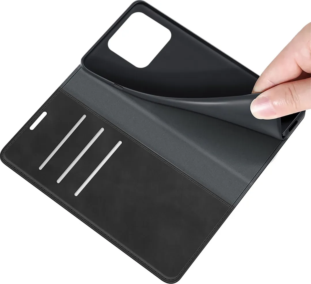 Just in Case Cazy Xiaomi 13 Hoesje - Pasjeshouder 4 Stuks - Zwart