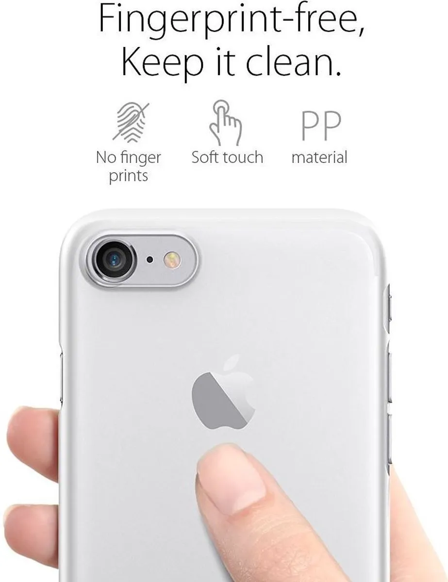 Spigen Air Skin iPhone 7 042CS20487 - Transparant - afbeelding 6 van 6