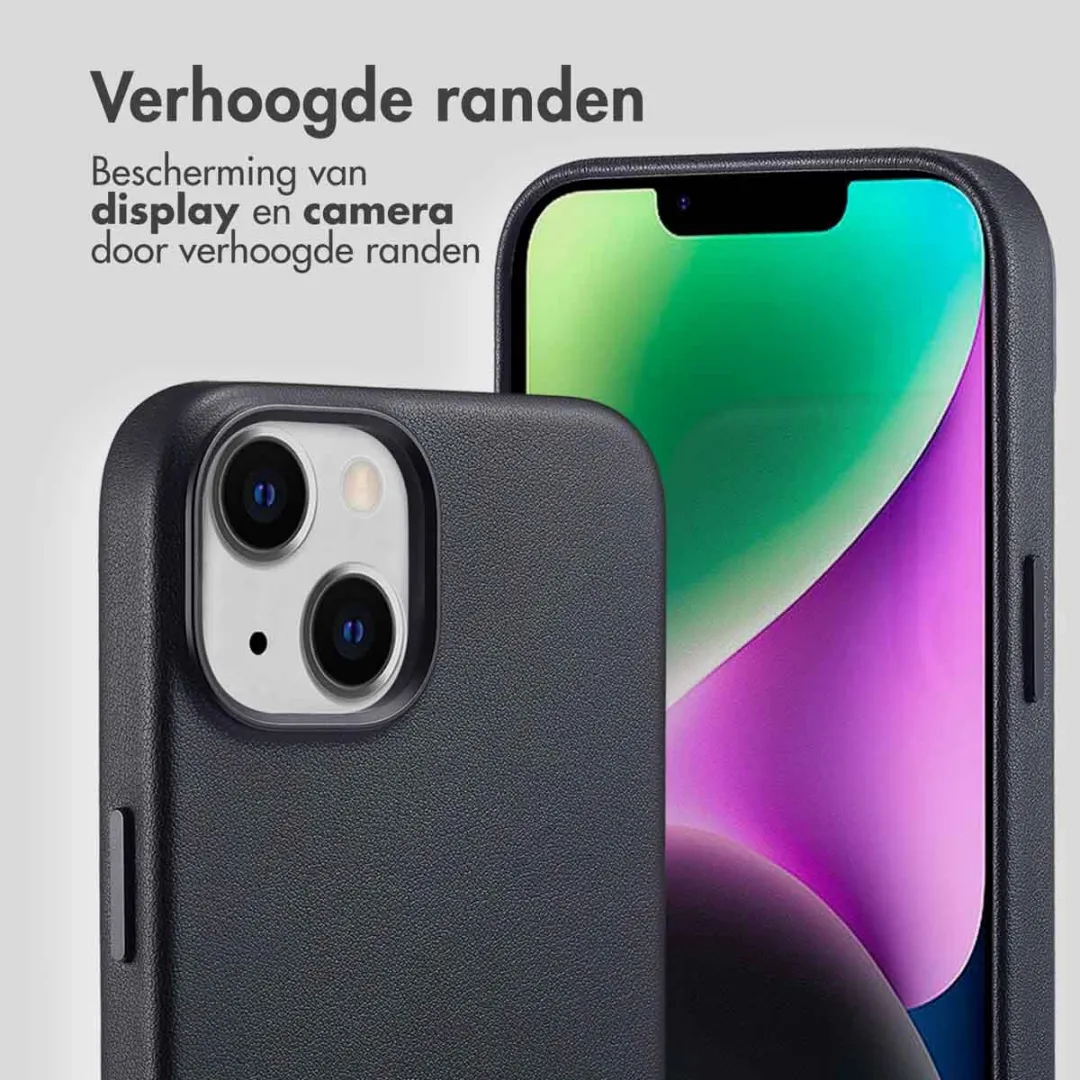 Accezz Hoesje iPhone 14 Black - MagSafe - 2 Pasjes