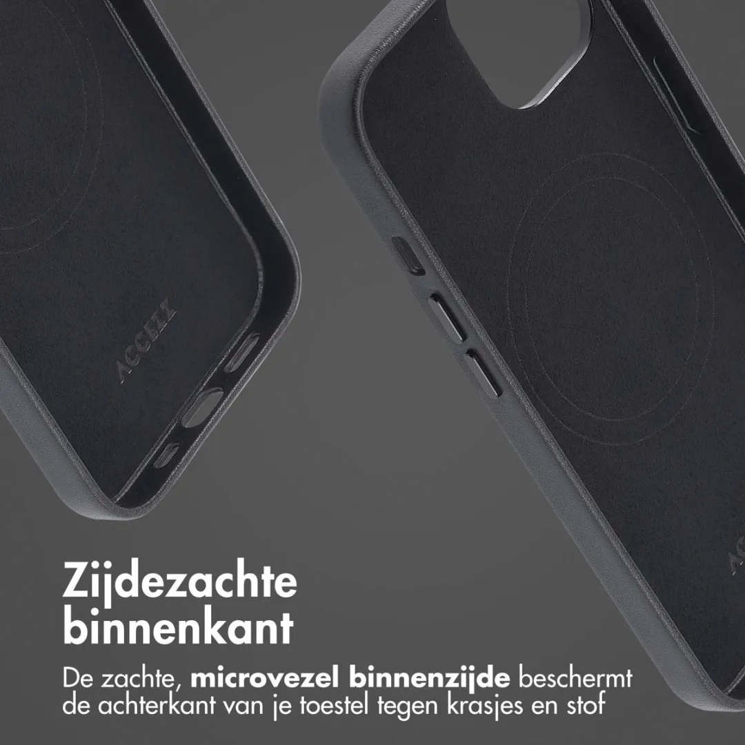 Accezz Hoesje iPhone 14 Black - MagSafe - 2 Pasjes