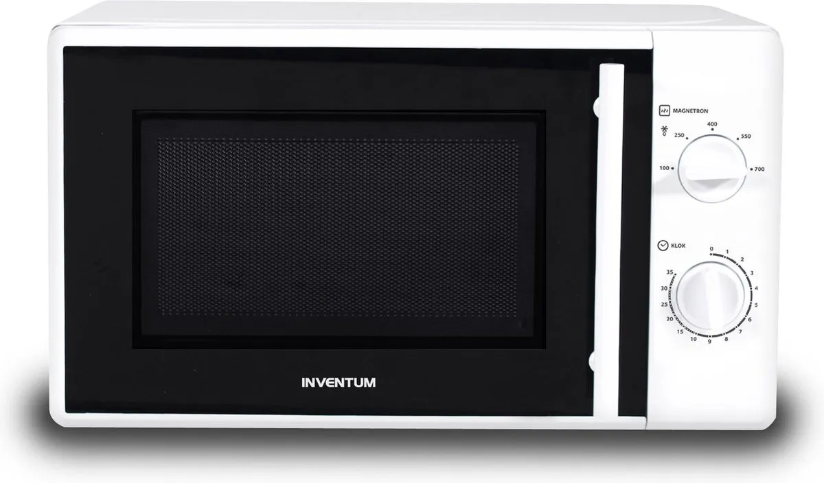 Inventum MN205S Vrijstaande Magnetron 20L 700W - Wit/Zwart - afbeelding 6 van 6