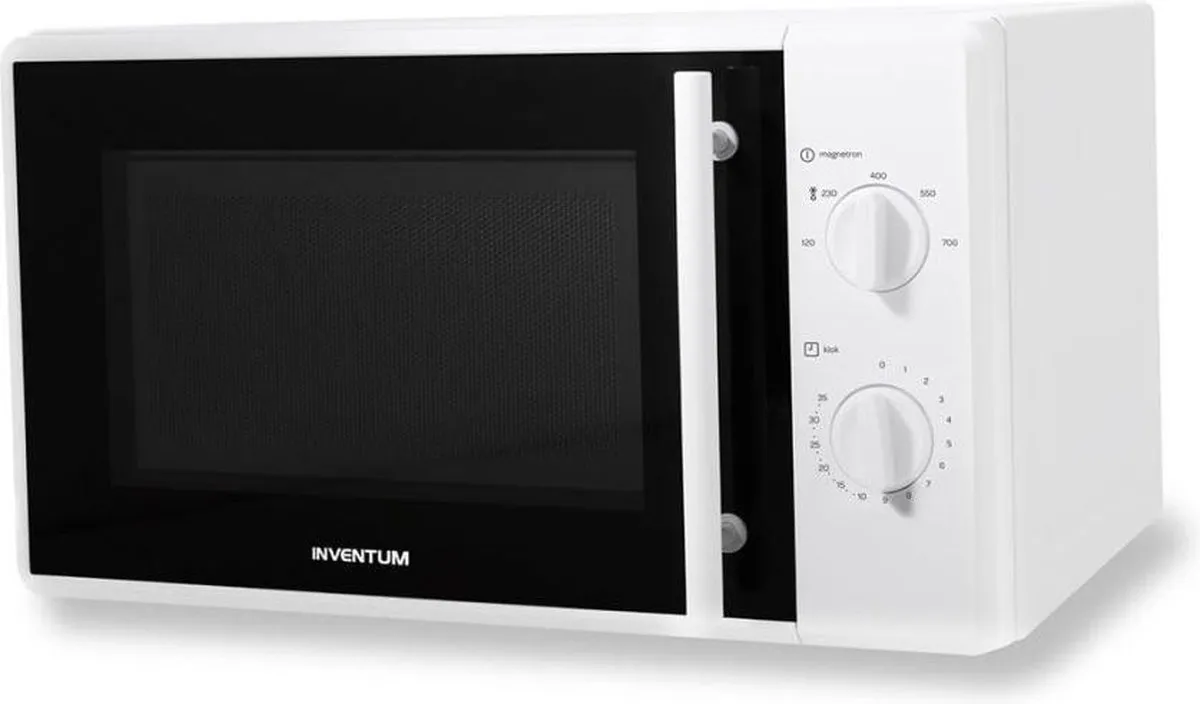 Inventum MN205S Vrijstaande Magnetron 20L 700W - Wit/Zwart