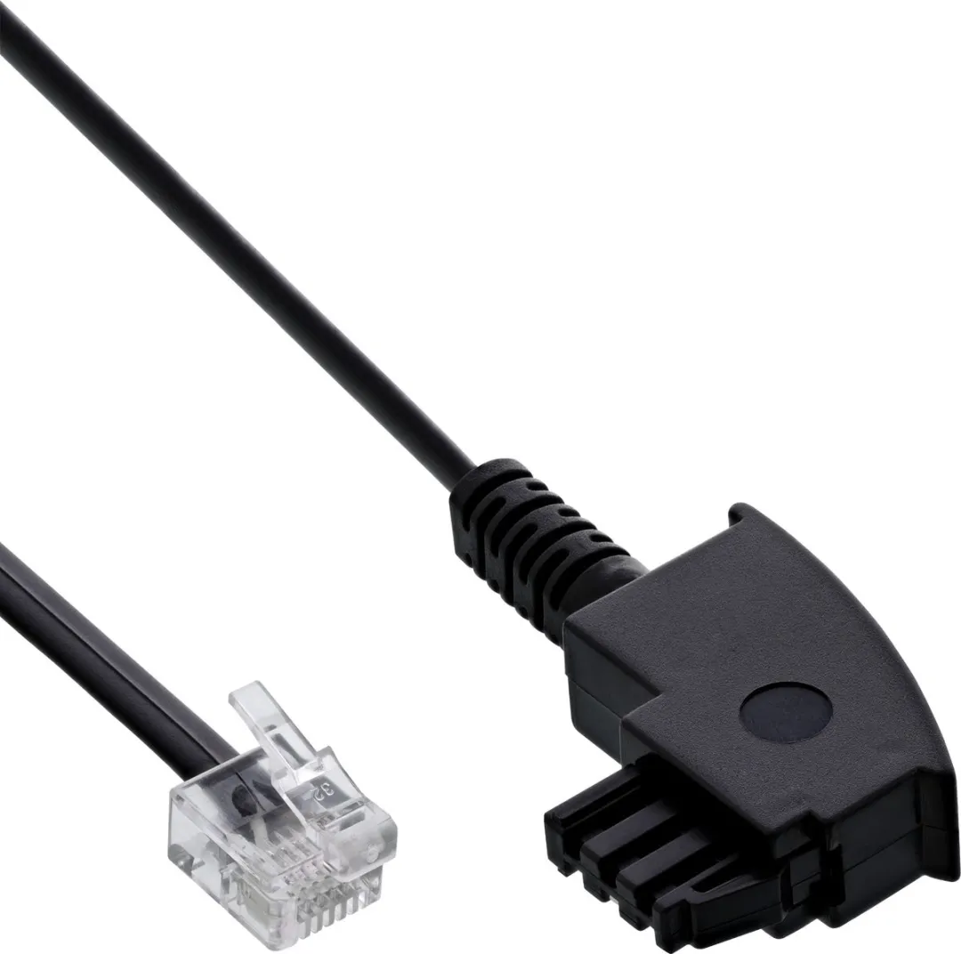 InLine TAE-F naar Western 6/2 DEC ST Kabel 2m