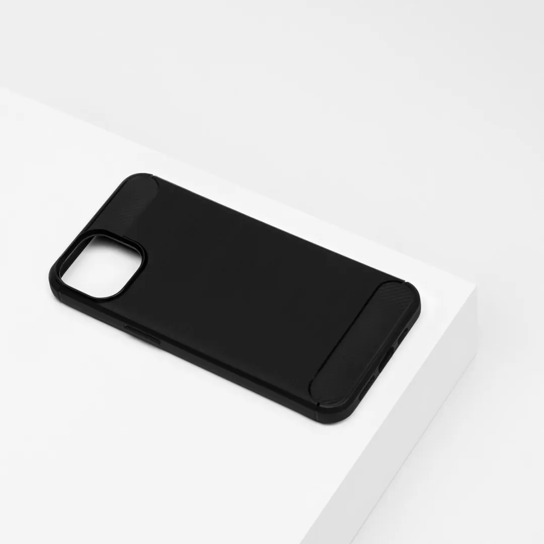 BMAX Carbon iPhone 13 Hoesje - Zwart