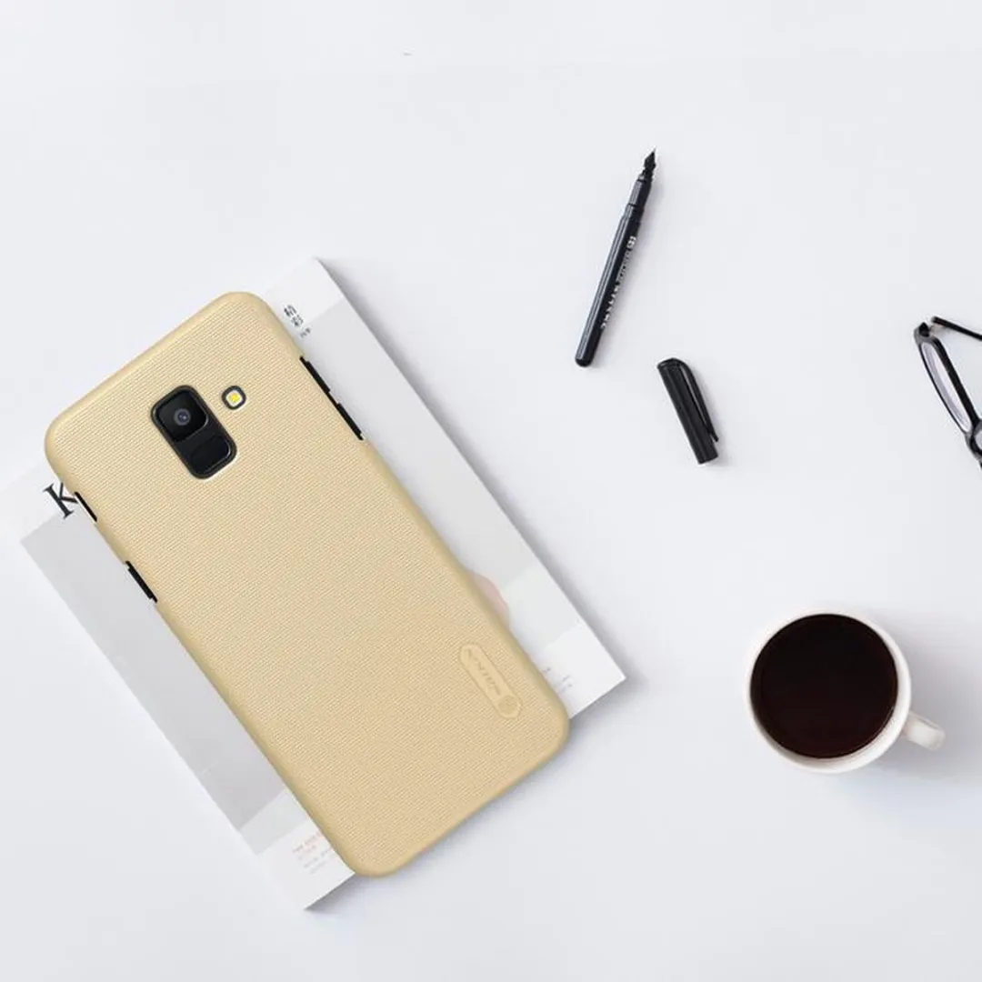 Nillkin Frosted Shield HardCase Samsung Galaxy A6 (2018) - Goud - afbeelding 6 van 6