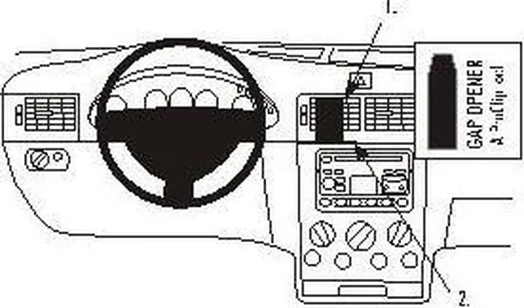 Brodit ProClip 853204 Ford Transit Connect Houder - Grijs
