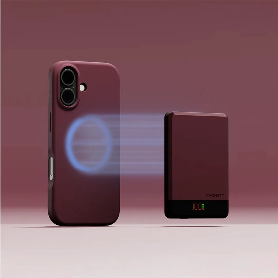 Cygnett MagSlim Powerbank 5000mAh - 1x opladen - Rood - afbeelding 6 van 6