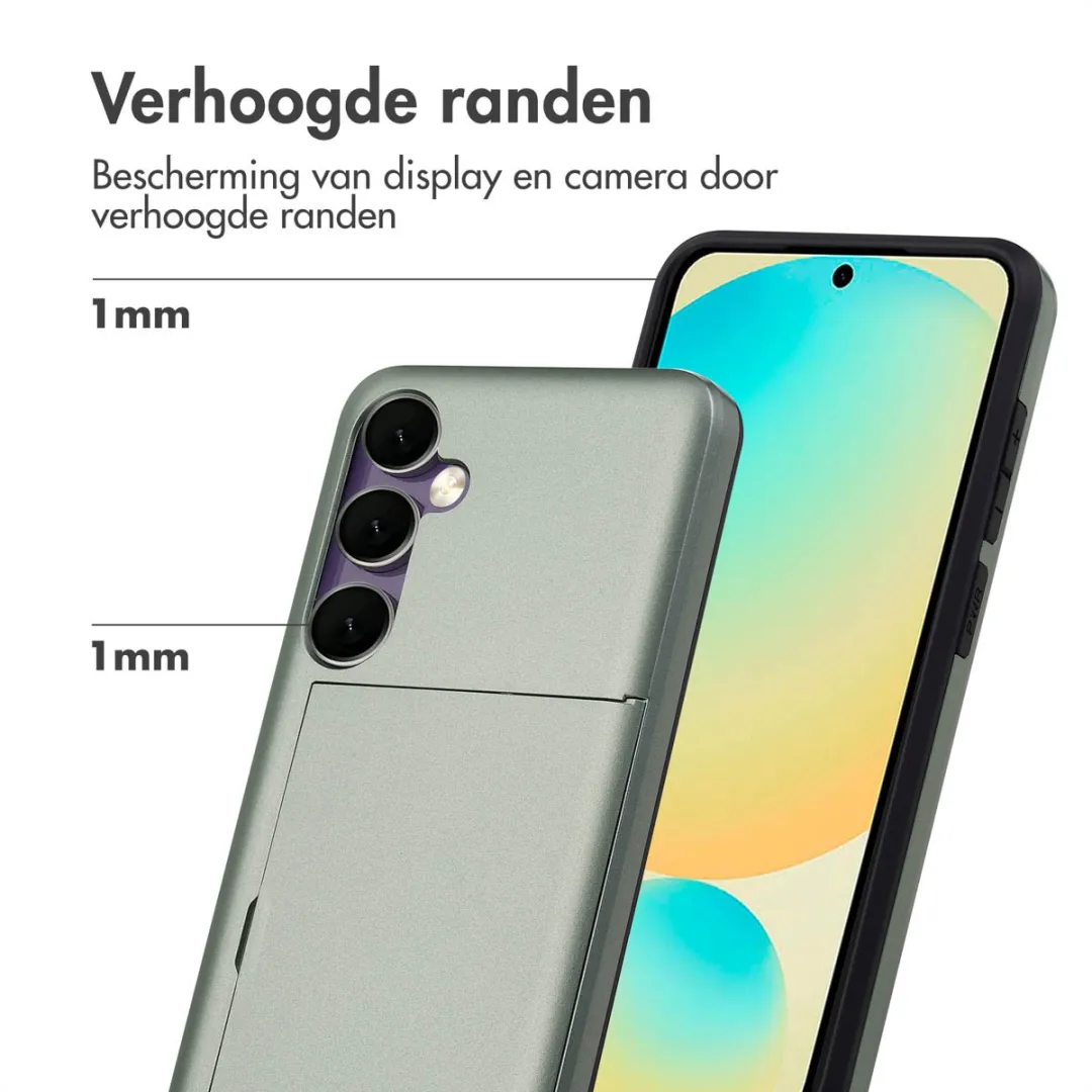 Imoshion Hoesje Samsung Galaxy S24 FE - Donkergroen - 2 Pasjes