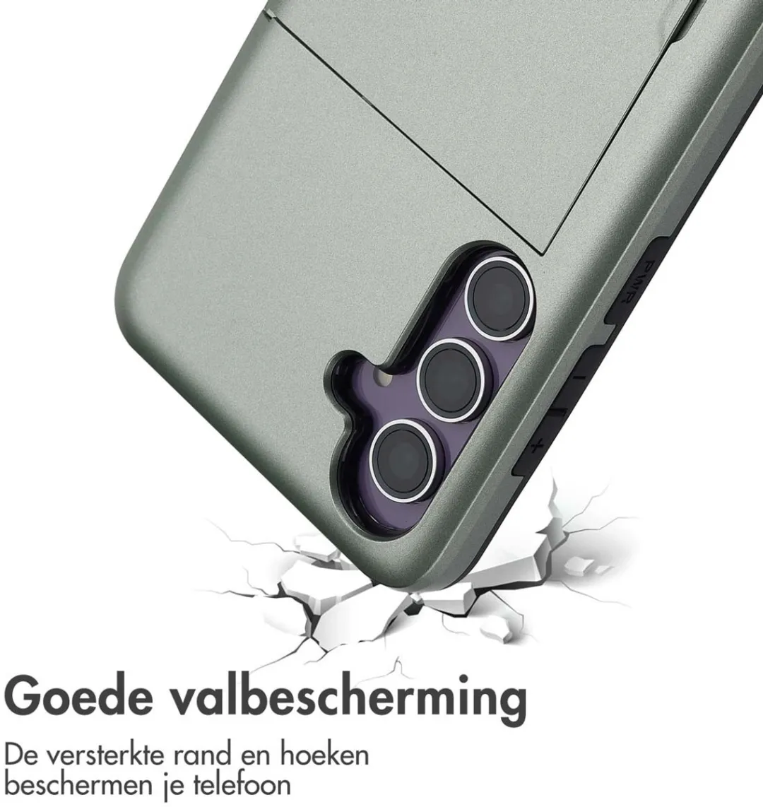 Imoshion Hoesje Samsung Galaxy S24 FE - Donkergroen - 2 Pasjes