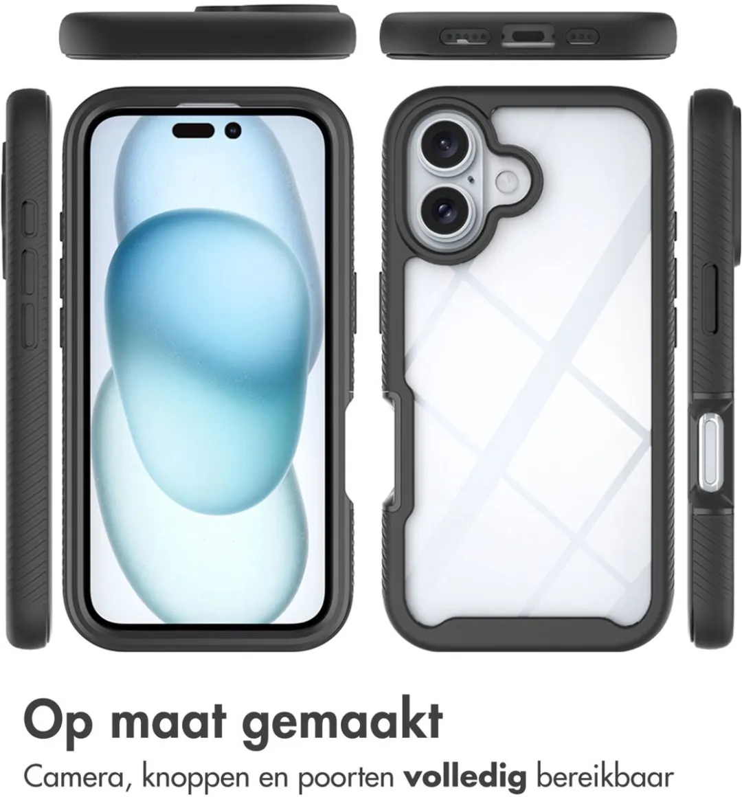 Imoshion Hoesje iPhone 16 - 360° Bescherming - Zwart