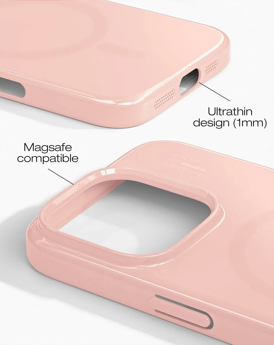 iDeal of Sweden Slim Case MagSafe iPhone 16 Pro Max - Glossy Blush Pink