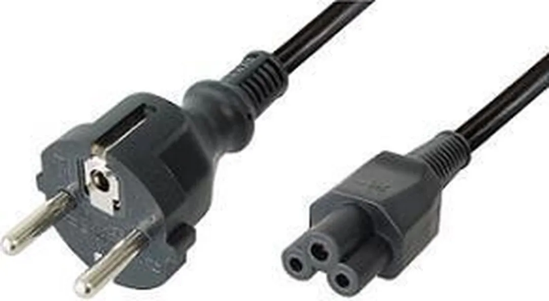 InLine C5 CEE 7/7 Stroomkabel 3x1,00mm - 3m - Zwart