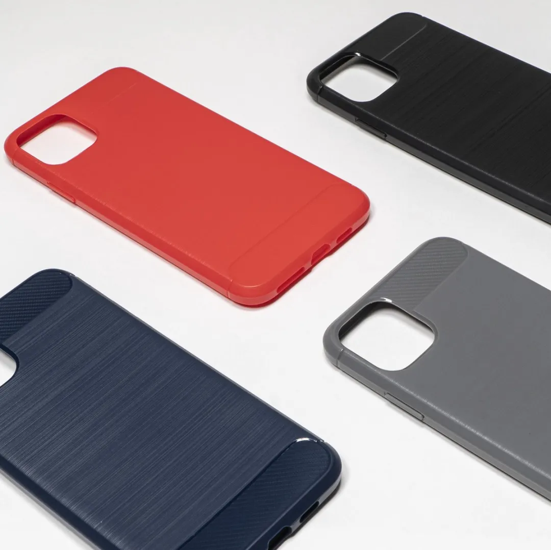 BMAX Carbon Soft Case iPhone 11 Pro Max - Rood