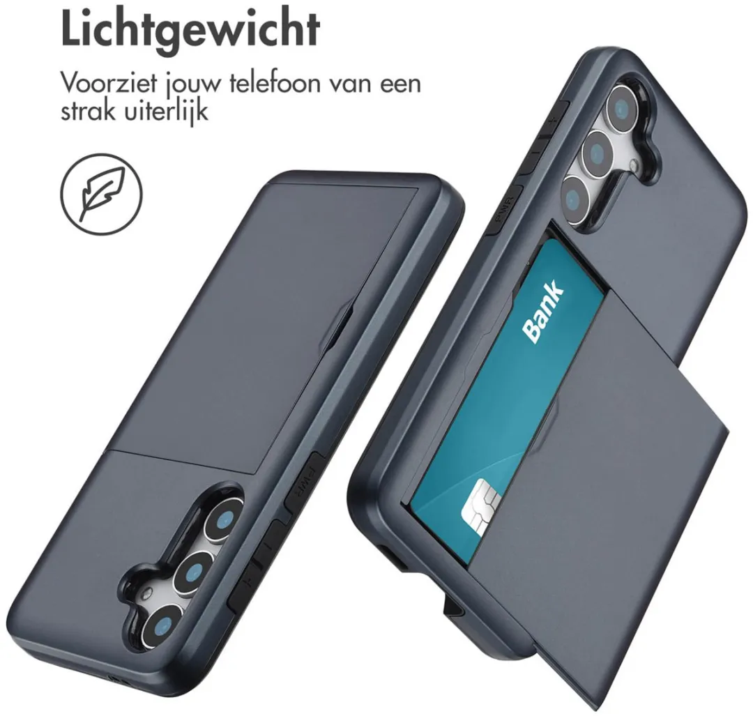 Imoshion Hoesje Samsung Galaxy S25 - Donkerblauw - 2 Pasjes
