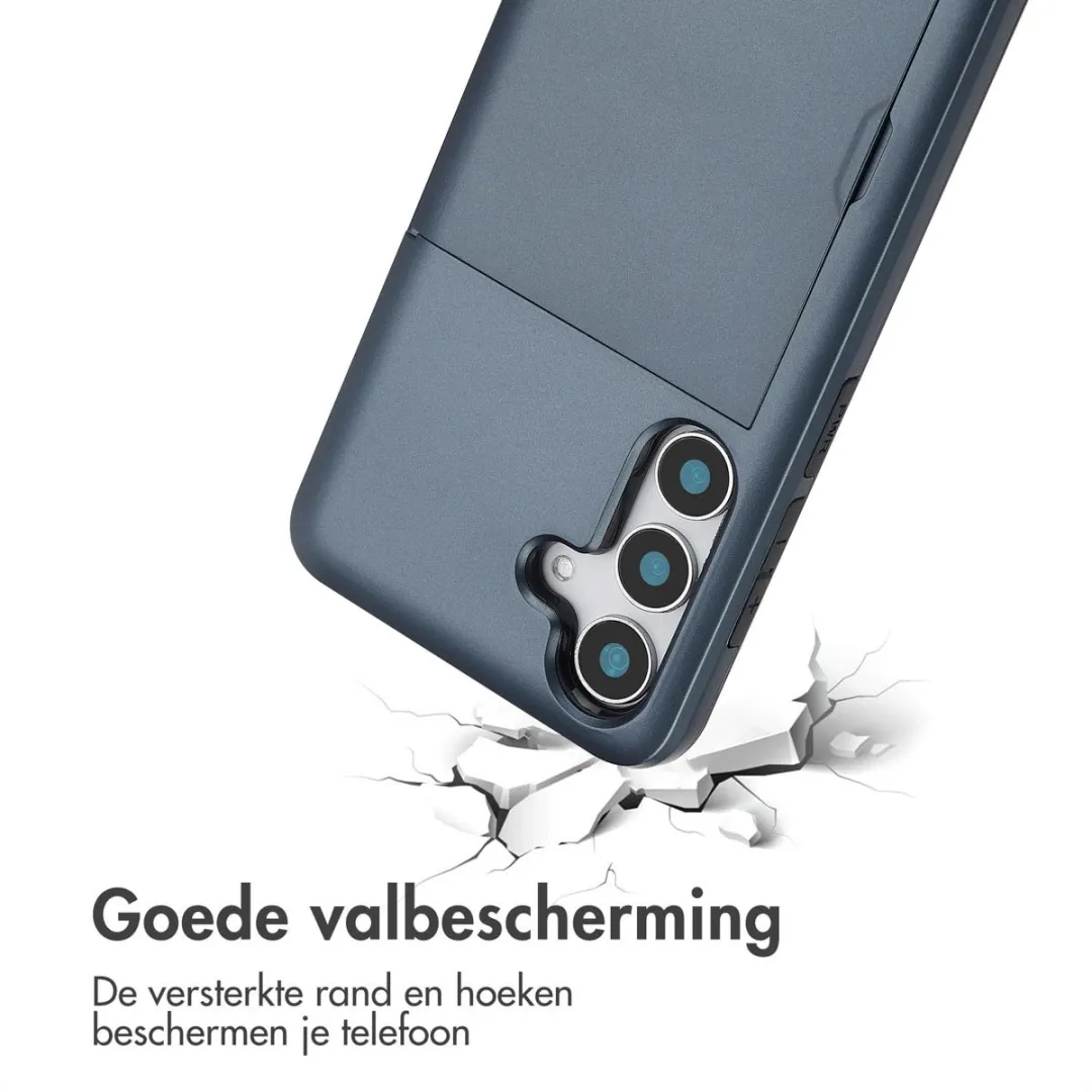 Imoshion Hoesje Samsung Galaxy S25 - Donkerblauw - 2 Pasjes