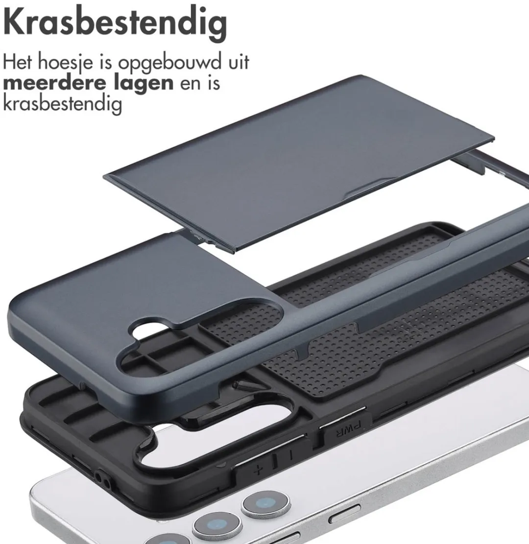 Imoshion Hoesje Samsung Galaxy S25 - Donkerblauw - 2 Pasjes
