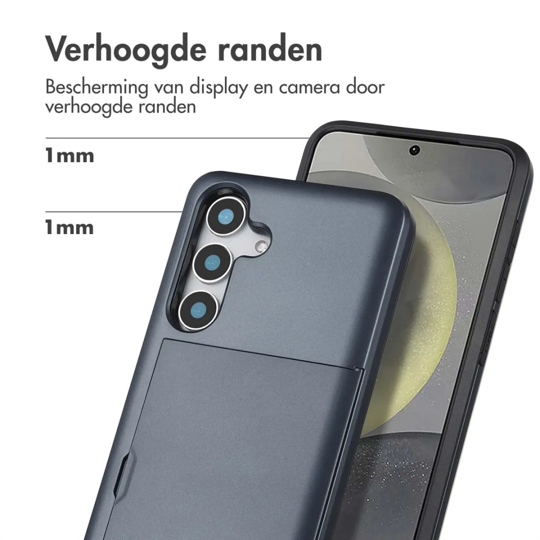 Imoshion Hoesje Samsung Galaxy S25 - Donkerblauw - 2 Pasjes