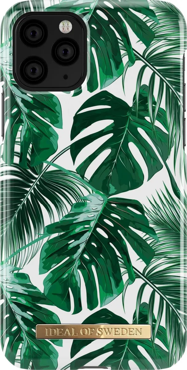 iDeal of Sweden iPhone 11 Pro Hoesje Monstera Jungle - Wit/ Groen